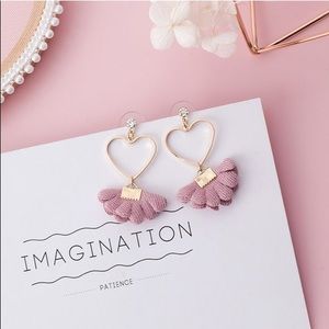 ✨NEW!✨ ~💗Heart Hoop Flare Dangle Earrings! 💗~